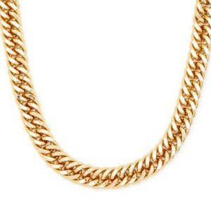 NWOT Scoop Womens Brass 14K Gold-Flash Plated Chain-Link Toggle Necklace